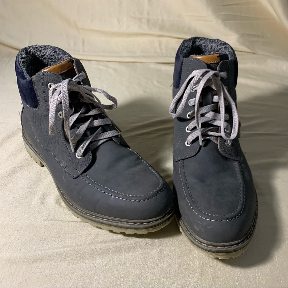 Call it Spring grey vegan leather boots size 8